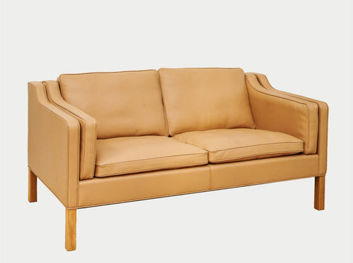 FREDERICIA BORGE MOGENSEN 2212 TWO SEATER SOFA W62.2" x D31.9" x H31.5" x SH16.9"