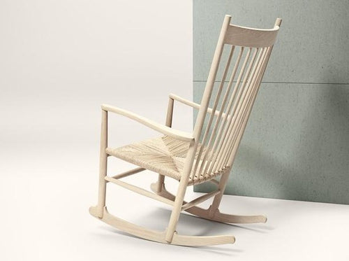 FREDERICIA HANS WEGNER J16 ROCKING CHAIR W24.8" x D36.61" x H42.13" x SH16.54"
