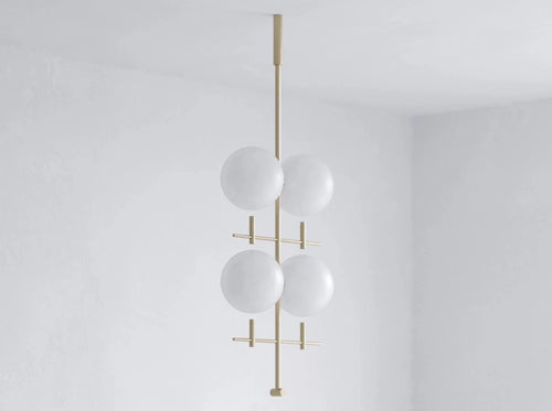 JIŘÍ KREJČIŘÍK LUNA I 04 VERTICAL CHANDELIER W28" x D13" x H48.5" **