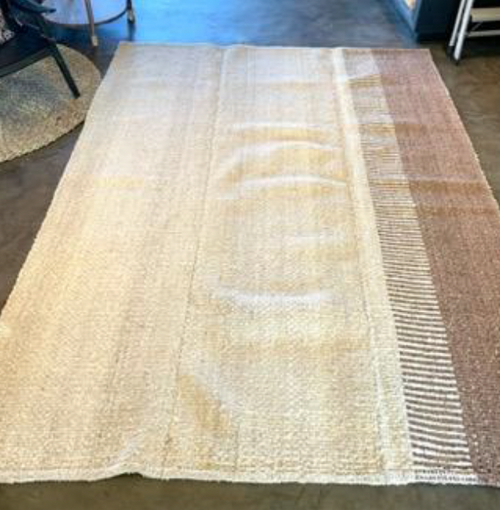 PATRONA TEXTILES ESCALERA RUG WHITE/STONE PINK 6' X 8'