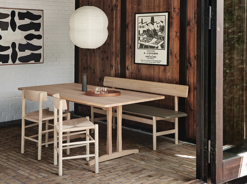 FREDERICIA BORGE MOGENSEN 3171 BENCH W67" x D19" x H30" x SH18"