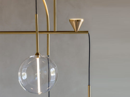 GIOPATO & COOMBES DEWDROPS 5 CHANDELIER W29" x H45" x D20