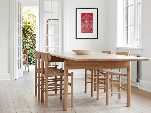 FREDERICIA CECILE MANZ POST DINING TABLE