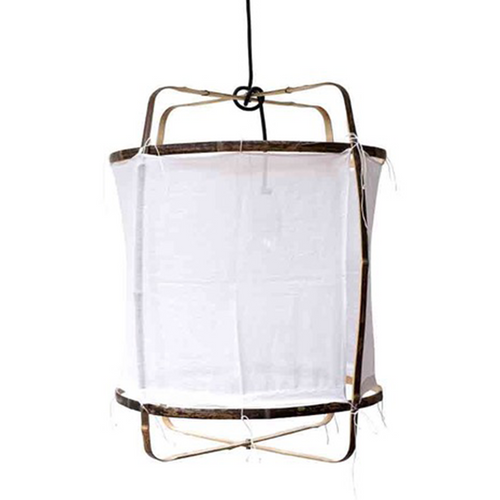 AY ILLUMINATE Z5 BLACK BAMBOO/COTTON WHITE PENDANT Ø16.25" x 22"