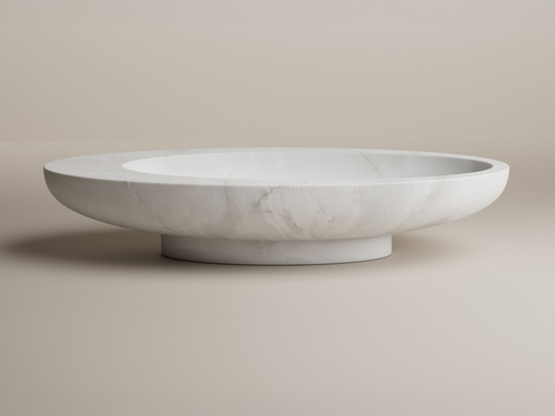 VERENA BRAUSCH JEU DES SENS BOWL / WHITE ONYX W23.6" x D9.5" x H7.1"