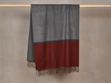 Load image into Gallery viewer, BEGG X CO ARRAN BORDERLAND THROW / DERBY BRICK 58&quot; x 72&quot;

