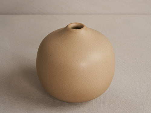 CHRISTIANE PERROCHON EXTRA SMALL FLOWER VASE / TAUPE H2.7"