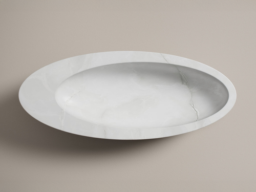 VERENA BRAUSCH JEU DES SENS BOWL / WHITE ONYX W23.6" x D9.5" x H7.1"
