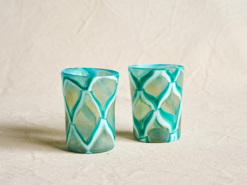 PAMPLEMOUSSE ERNEST GLACIER GLASS CUP / STYLE A H4" x Ø3"