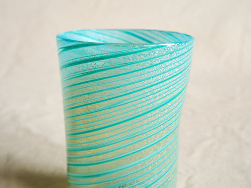 PAMPLEMOUSSE ERNEST LAGOON GLASS CUP / STYLE E H4" x Ø3"