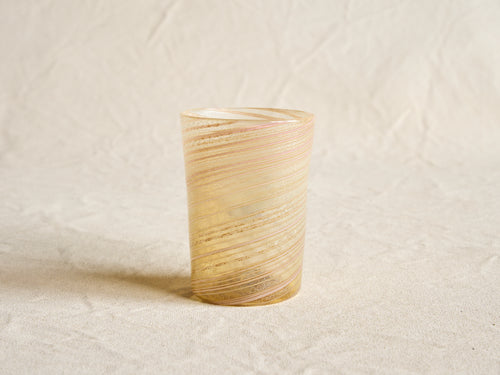 PAMPLEMOUSSE ERNEST ROSE GOLD GLASS CUP / STYLE E H4" x Ø3"