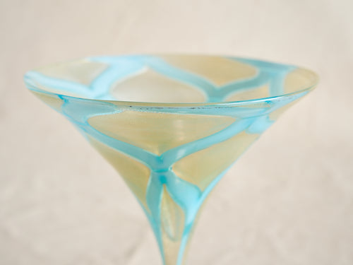 PAMPLEMOUSSE ERNEST CREEKD MARTINI GLASS / STYLE A H6.5" x Ø5"