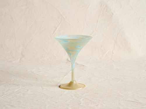 PAMPLEMOUSSE ERNEST CREEKD MARTINI GLASS / STYLE C H6.5" x Ø5"