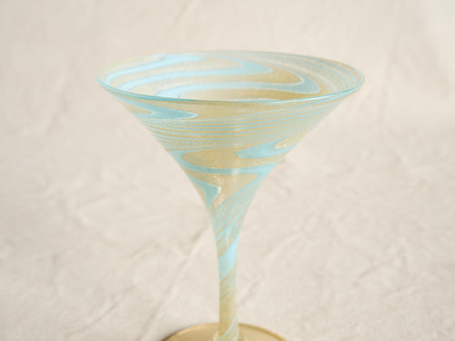 PAMPLEMOUSSE ERNEST CREEKD MARTINI GLASS / STYLE C H6.5" x Ø5"