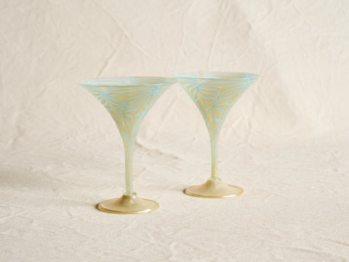 PAMPLEMOUSSE ERNEST CREEKD MARTINI GLASS / STYLE C H6.5" x Ø5"