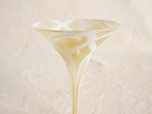 PAMPLEMOUSSE ERNEST WHITE GOLD MARTINI GLASS / STYLE A H6.5" x Ø5"