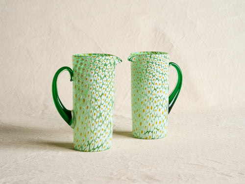 PAMPLEMOUSSE PRIMAVERA GLASS JUG H9.5" x Ø4"