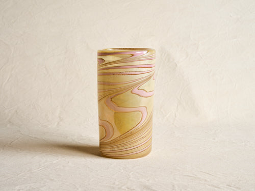 PAMPLEMOUSSE ERNEST ROSE GOLD GLASS VASE / STYLE C H11.5" x Ø6.5"