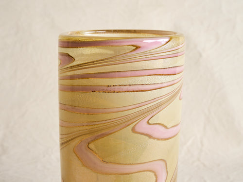 PAMPLEMOUSSE ERNEST ROSE GOLD GLASS VASE / STYLE C H11.5" x Ø6.5"