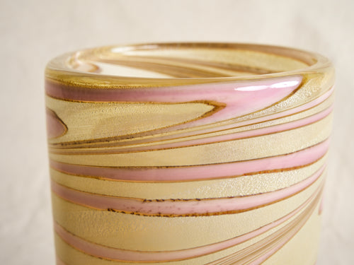 PAMPLEMOUSSE ERNEST ROSE GOLD GLASS VASE / STYLE C H11.5" x Ø6.5"
