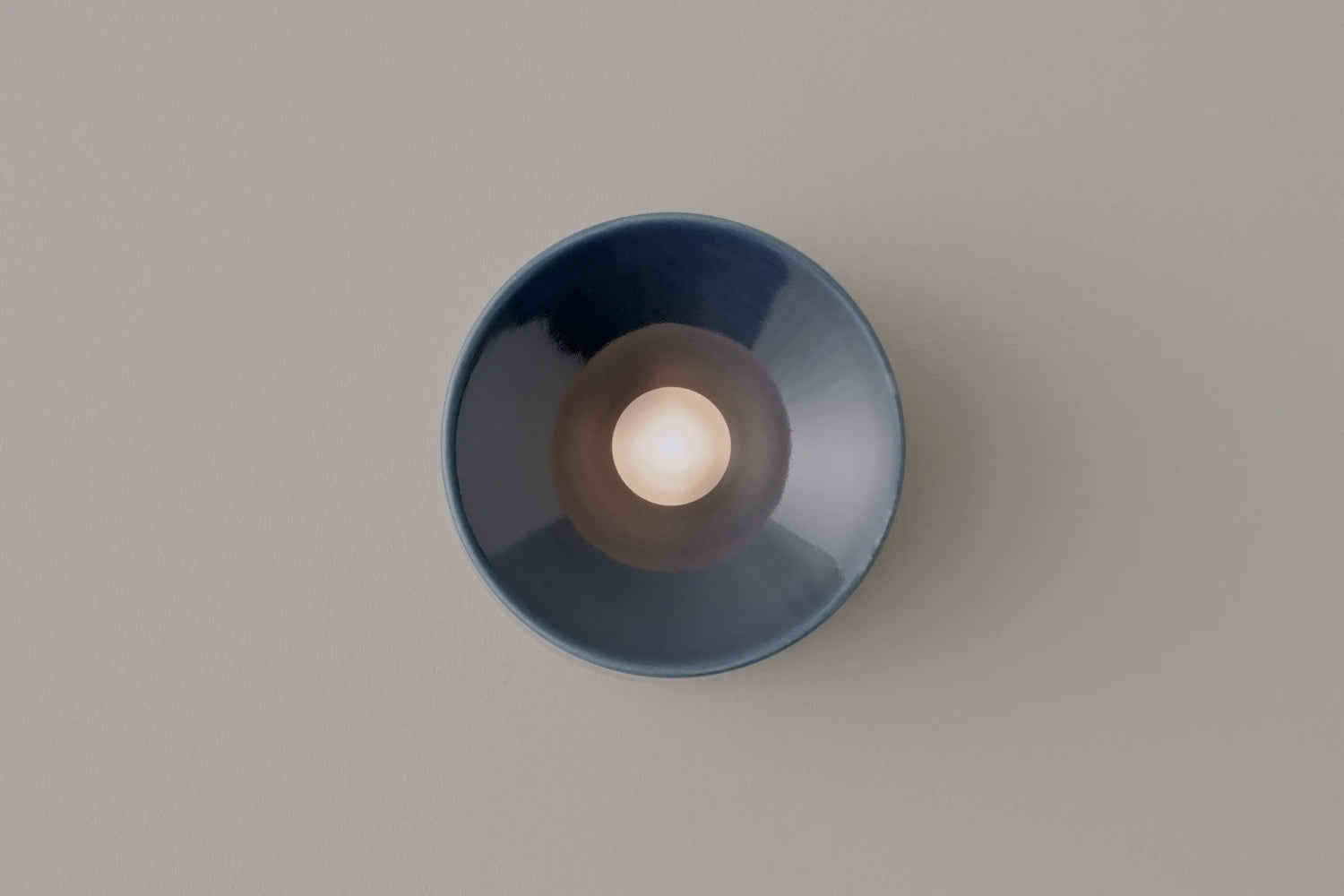 ANTON CERAMIC BLUE SCONCE - Thumbnail 2