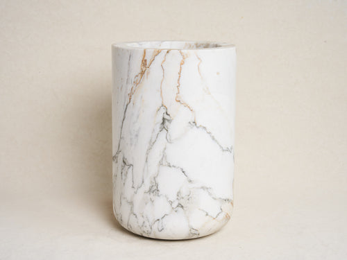 MICHAËL VERHEYDEN BUSK VASE / ARABESCATO MARBLE Ø9.5" x H11.5"