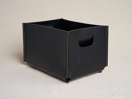 OSCAR MASCHERA GORDON MEDIUM RECTANGLE BASKET / BLACK L16" x W12" x H10"