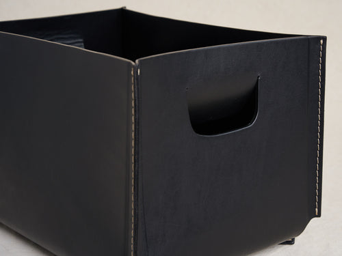 OSCAR MASCHERA GORDON MEDIUM RECTANGLE BASKET / BLACK L16" x W12" x H10"