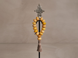 Load image into Gallery viewer, STUDIO JULIA ATLAS M109 FULANI AMBER BEADS 12&quot;L
