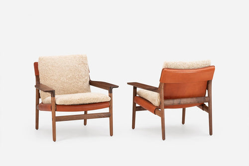 DE LA ESPADA LUCA NICHETTO SELA LOUNGE CHAIR / WIDE ARMS W33" x D28" x H30” x SH14.6”