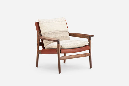 DE LA ESPADA LUCA NICHETTO SELA LOUNGE CHAIR MANTA LIDO / WIDE ARMS W33" x D28" x H30” x SH14.6”