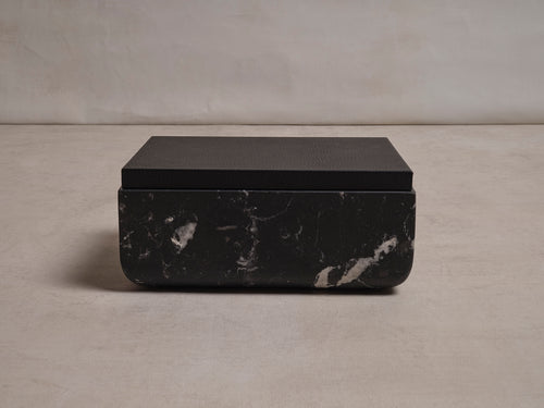 MICHAËL VERHEYDEN SECRET BOX SMALL / NERO MARQUINA W10" x H4.5" x D7.5"