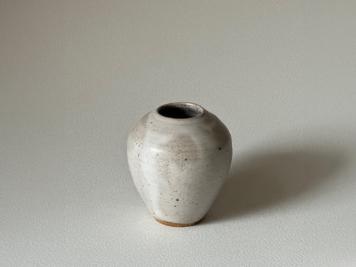 JODIE FRIED VESSEL NO.35 / WHITE H3" x Ø2.5"