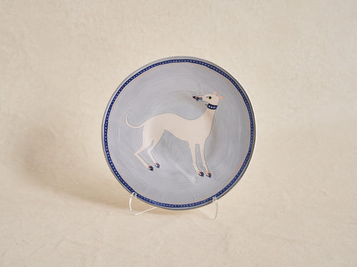 POLLY FERN COBALT WHIPPET PLATE Ø8.5"