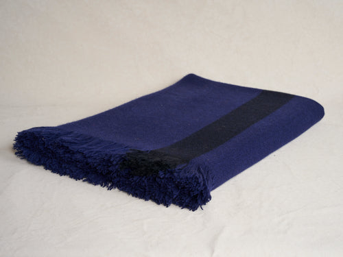 OTHERWAYS BLUE-VIOLET YAK THROW L78" x W58.5"