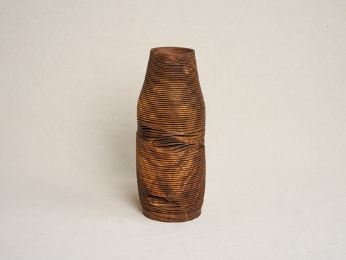 MACIEJ GASIENICA GIEWONT WOODEN OBJECT 2024/4 H14.4" x Ø6"