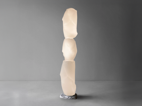 GIOPATO & COOMBES NOKORI SAN TRIO FLOOR LAMP / CAST BASE W12" x D11.5" x H63.5"