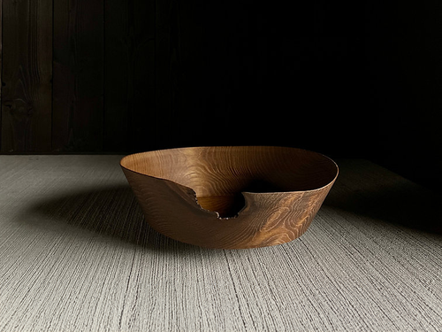 MOSS STUDIO CHESTNUT BOWL CU.11 Ø11" x H3.9"