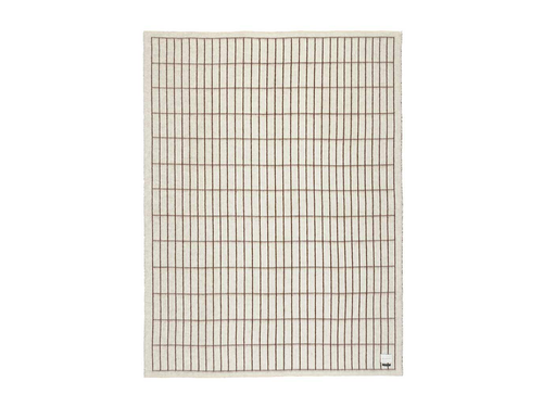 BLACKSAW AALTO THROW / IVORY & SEPIA W59" x L79"