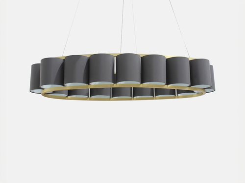 MARTIN HUXFORD BIBENDUM CHANDELIER / OVAL H8" x W47" x D24.5"
