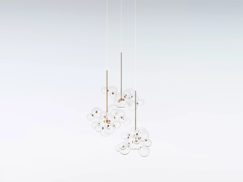 GIOPATO & COOMBES BOLLE CHANDELIER CIRCULAR 42 / SMALL Ø31.5" x H41.5"