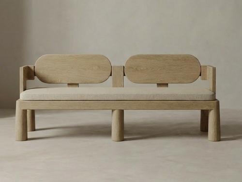 GALERIE NAINOA KEANU BENCH 04 W78.75" x D27.75" x H33.75" x SH17.75"