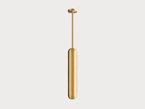 JAN GARNCAREK U2 PENDANT / BRASS W4" x D4" x H22"