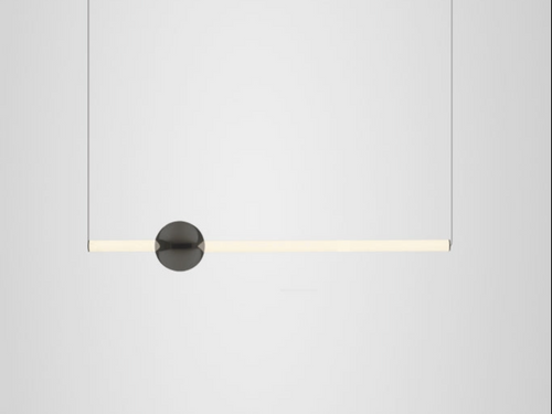LEE BROOM ORION TUBE CHANDELIER / POLISHED GUNMETAL H5.1" x W34.85"