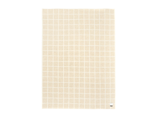 BLACKSAW UMI THROW / LIMESTONE MELANGE & IVORY GRID W59" x L79"