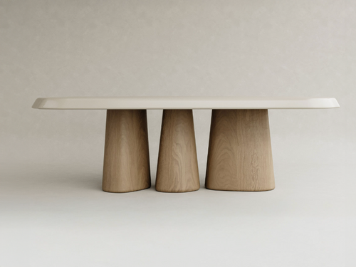 GALERIE NAINOA AURA DINING TABLE 01 W94.5" x D51.75" x H30"