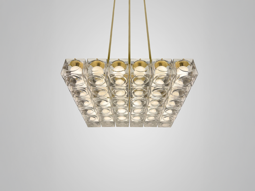 LEE BROOM CHANT 6x6 CHANDELIER L30.75" x W30.75" x H5.9"