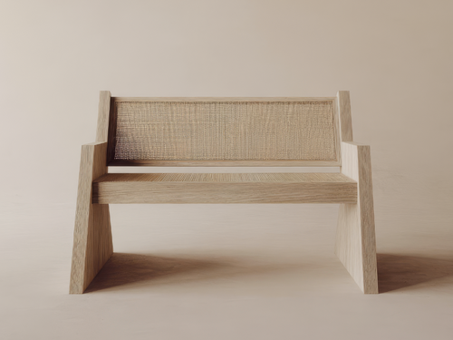GALERIE NAINOA KEANU BENCH 03 W49.5" x D39" x H37.5" x SH17.75"