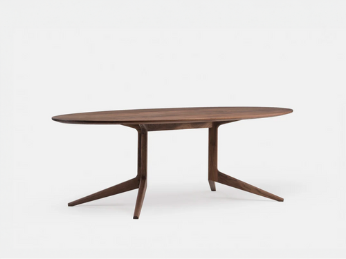 DE LA ESPADA MATTHEW HILTON LIGHT OVAL DINING TABLE / FIXED