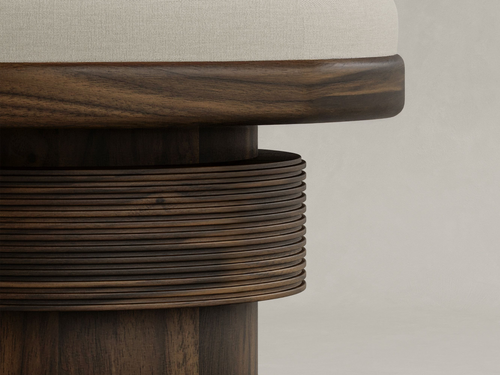 GALERIE NAINOA TORU STOOL 02 W19.5" x D19.5" x H26.75"
